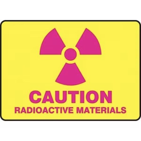 Accuform CAUTION SAFETY SIGN RADIOACTIVE MRAD502XL MRAD502XL